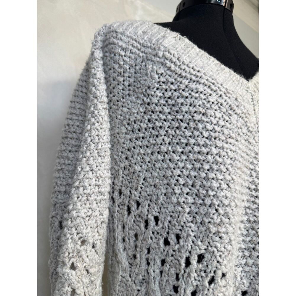 Maurices Sweaters Off The Shoulder Sweater, Color: Gray/Silver | Size: L